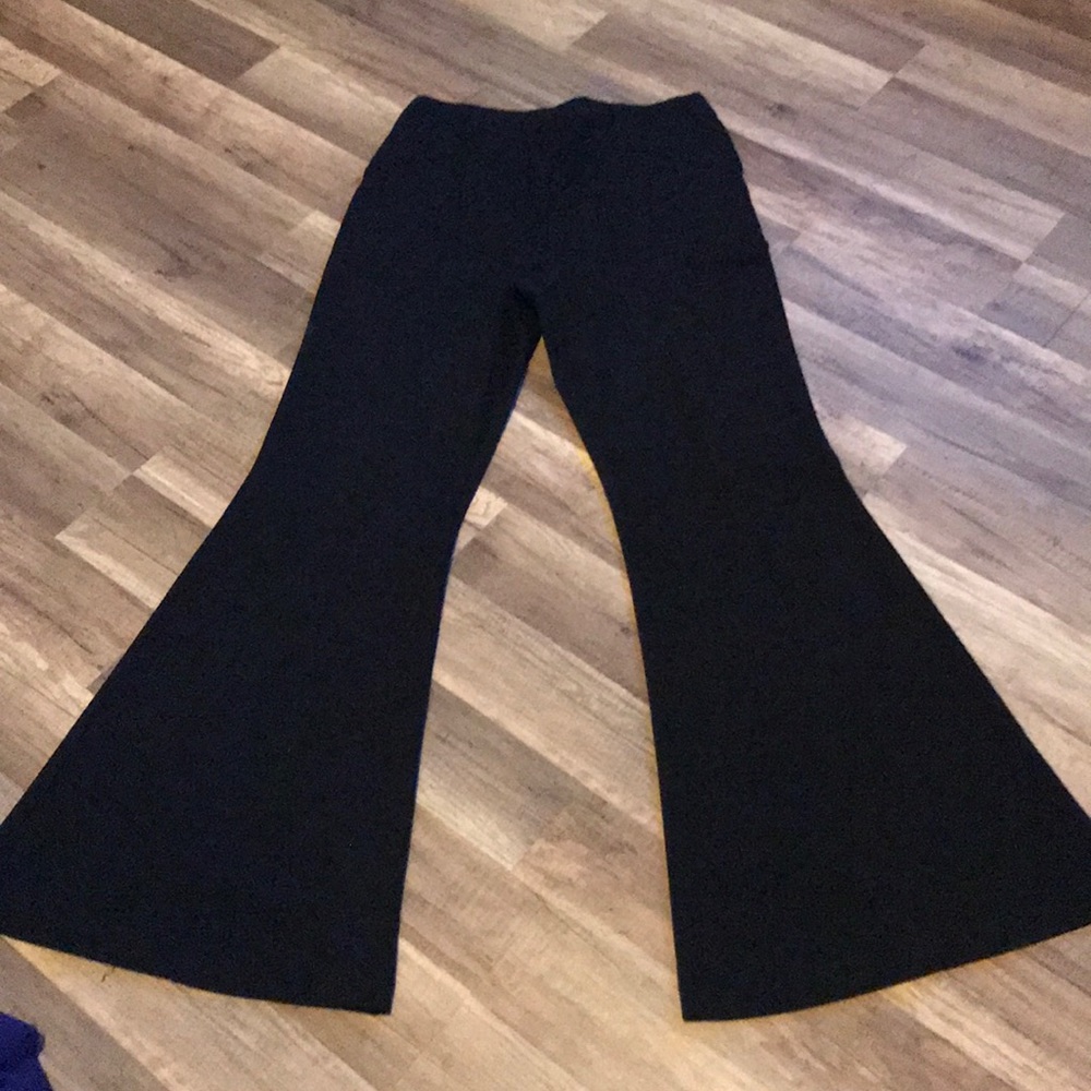 Black flare dress pants